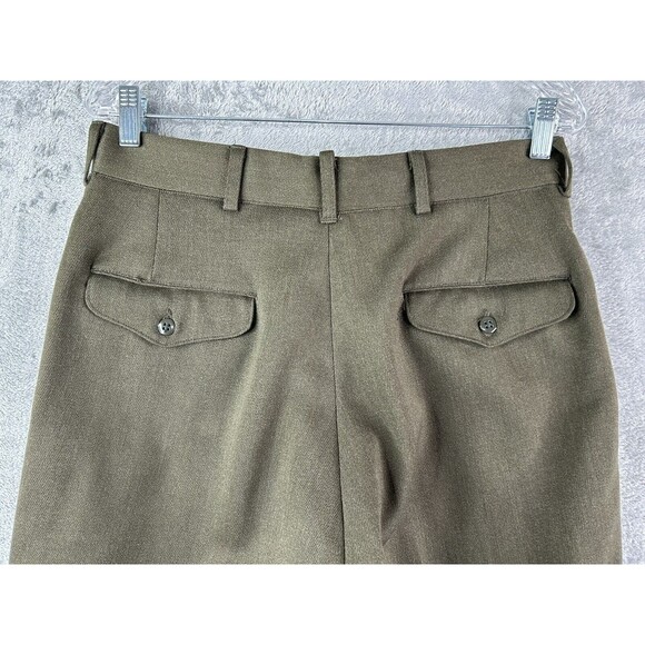 Vintage USMC Marine Uniform Pants Green SACO Uniforms 34 Long Wool - Picture 9 of 12